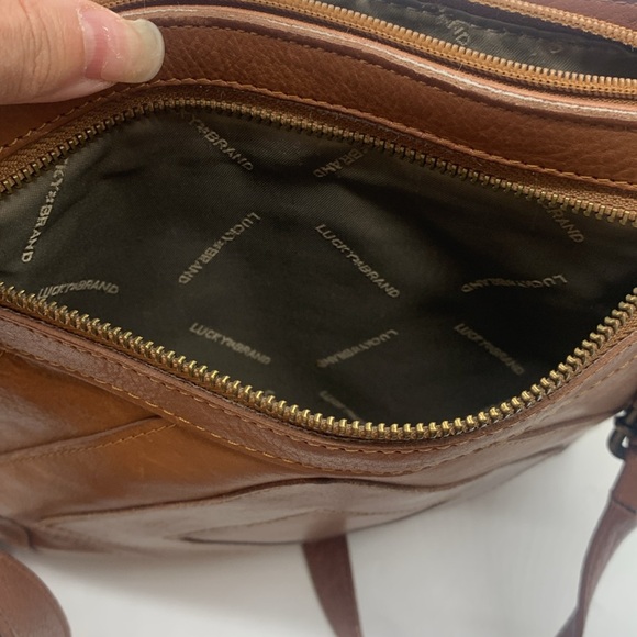 Lucky Brand Brown Leather Crossbody Bag MCB6840K - Picture 11 of 16